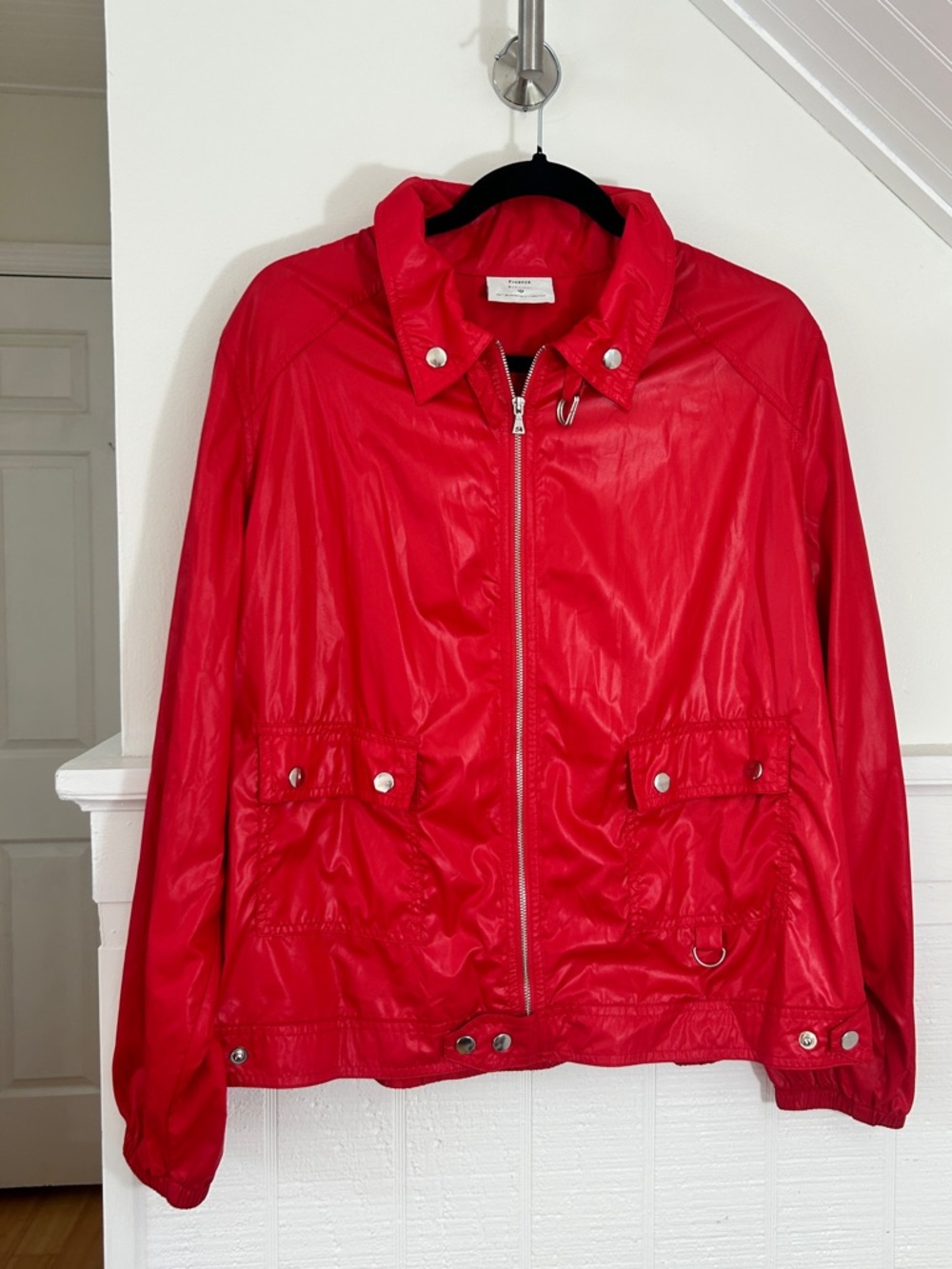 Proenza Schouler Target Red Windbreaker Bomber Jacket size Medium/Large - Picture 2 of 8